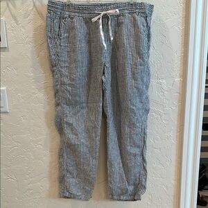 Caslon black and White Cropped Pants with Relaxed Fit